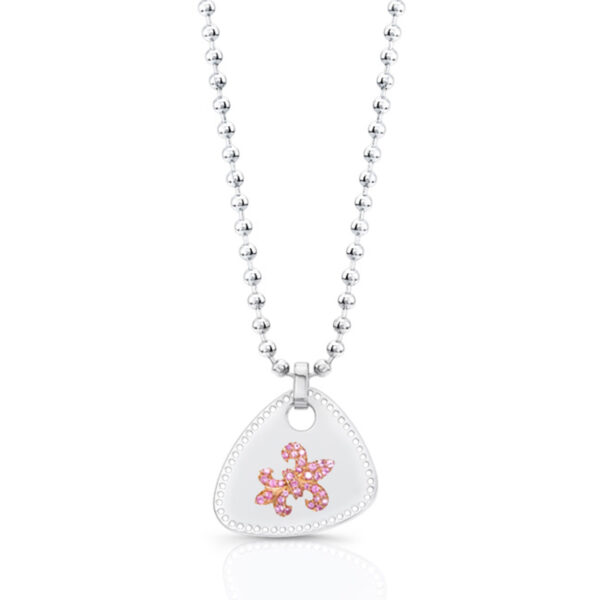 Fleur De Lis Guitar Pick Pendant with Diamond Border