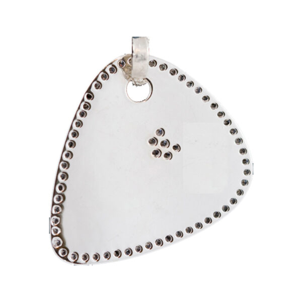 Country Guitar Pick Pendant with Diamond Border (W) - Image 2
