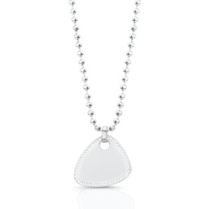 Guitar Pick Necklace with Drilled Border (W)