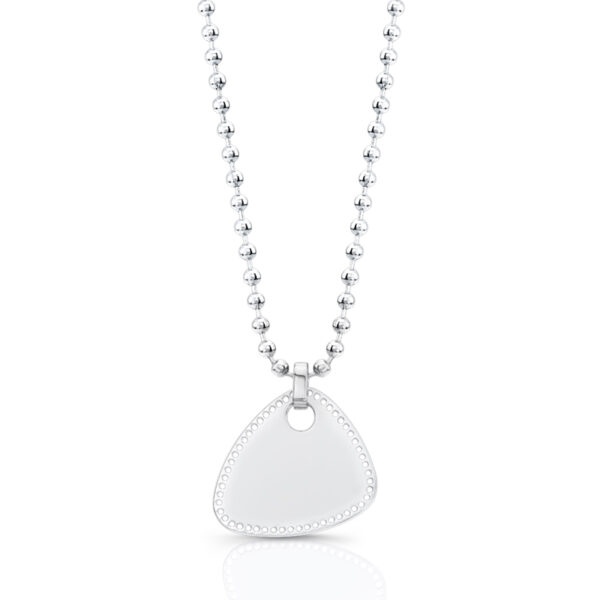 Guitar Pick Necklace with Drilled Border (W)
